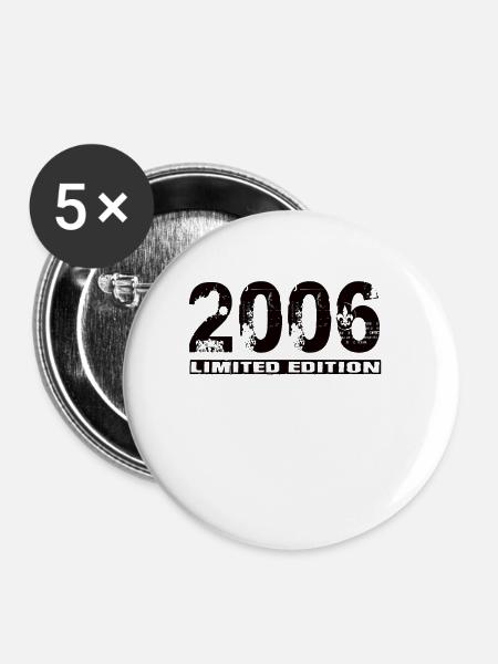 Limited Edition 2006 - Buttons groß 56 mm (5er Pack) - Weiß