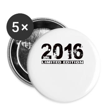 Edition Limitée 2016 - Lot de 5 grands badges (56 mm) - blanc - Devant