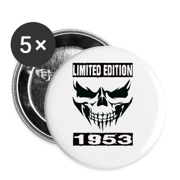 Édition limitée 1953 - Lot de 5 grands badges (56 mm) - blanc - Devant