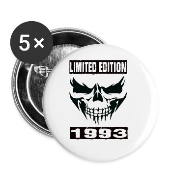 Limited Edition 1993 - Buttons large 2.2''/56 mm (5-pack) - white - Front