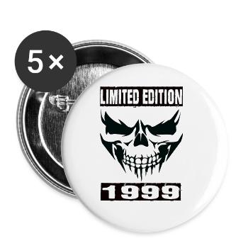 Limited Edition 1999 - Buttons groß 56 mm (5er Pack) - Weiß - Vorne