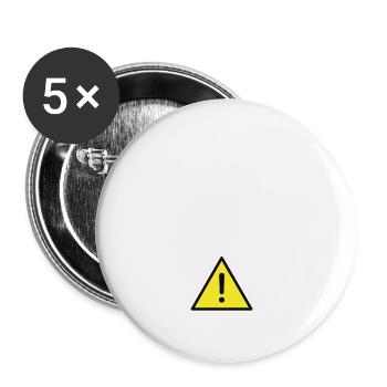 Hot Mom Alert 4 - Buttons groß 56 mm (5er Pack) - Weiß - Vorne