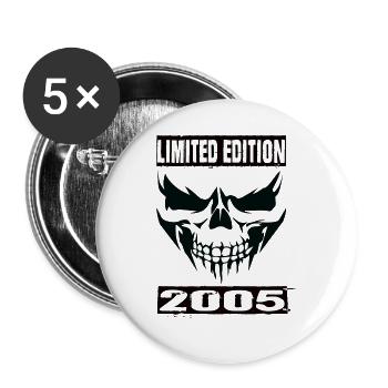 Limited Edition 2005 - Buttons groß 56 mm (5er Pack) - Weiß - Vorne