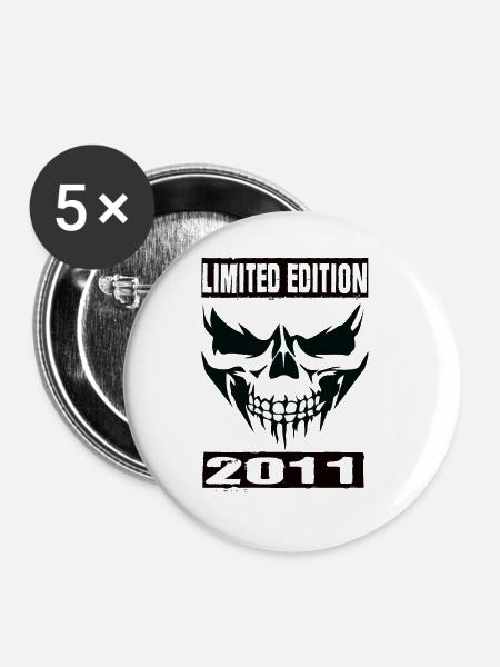 Limited Edition 2011 - Buttons groß 56 mm (5er Pack) - Weiß
