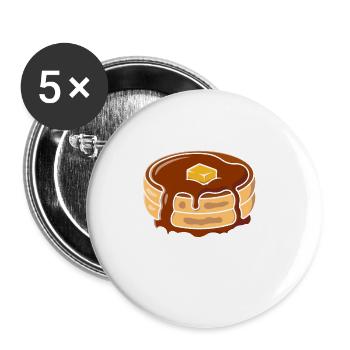 Pancakes Food Lover Best Pancake Maker - Buttons large 2.2''/56 mm (5-pack) - white - Front