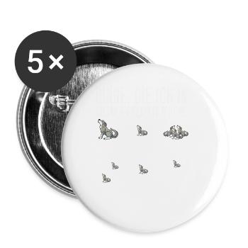Dinge Die Ich In Meiner Freizeit Mache Wölfe - Buttons groß 56 mm (5er Pack) - Weiß - Vorne