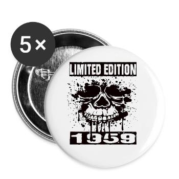 Limited Edition 1959 - Buttons groß 56 mm (5er Pack) - Weiß - Vorne