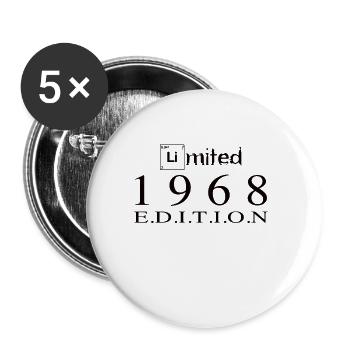 Limited Edition 1968 - Buttons large 2.2''/56 mm (5-pack) - white - Front