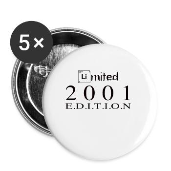 Limited Edition 2001 - Buttons groß 56 mm (5er Pack) - Weiß - Vorne