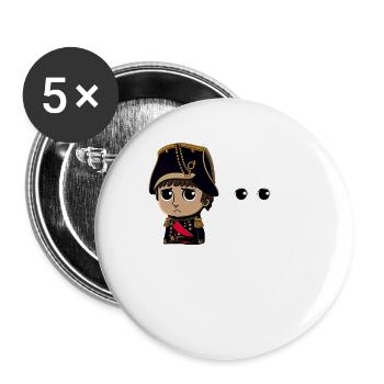 Napoleon Napoleoff Merry Napoleon Bonaparte - Buttons large 2.2''/56 mm (5-pack) - white - Front