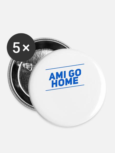 es reicht - Buttons groß 56 mm (5er Pack) - Weiß