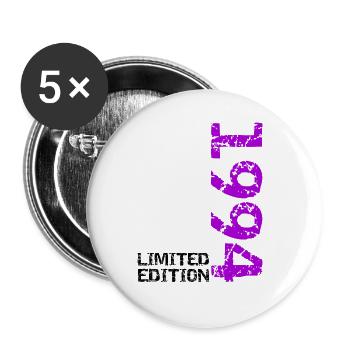 1994 Limited Edition Birthday Gift Wife Husband - Buttons large 2.2''/56 mm (5-pack) - white - Front