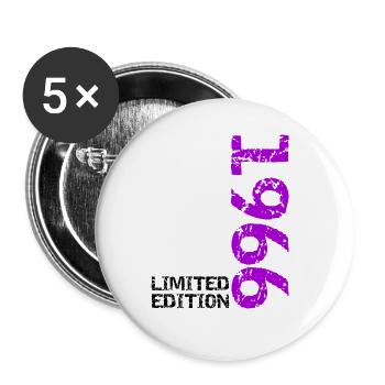 1966 Limited Edition Birthday Gift Wife Husband - Buttons large 2.2''/56 mm (5-pack) - white - Front