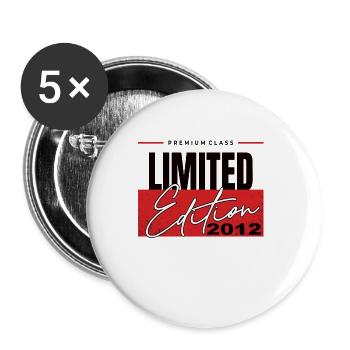 Limited Edition 2012 - Buttons groß 56 mm (5er Pack) - Weiß - Vorne