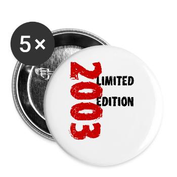 2003 Limited Edition Birthday Gift Wife Husband - Buttons large 2.2''/56 mm (5-pack) - white - Front