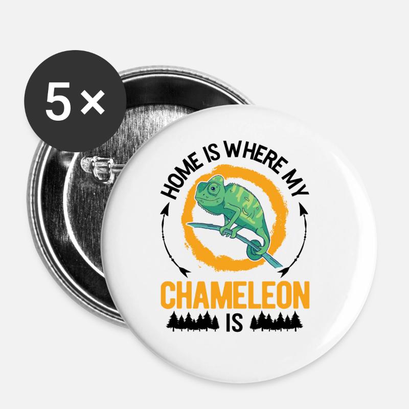 Chameleon Home Chameleon - Buttons large 2.2''/56 mm (5-pack) - white