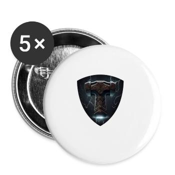 Papa Vathor Va Thor Father's Day Father's Day Gift - Buttons large 2.2''/56 mm (5-pack) - white - Front
