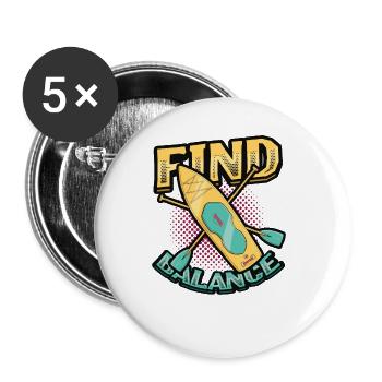 Finding balance - Buttons large 2.2''/56 mm (5-pack) - white - Front