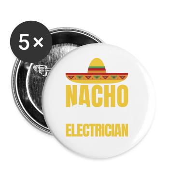 Cinco De Mayo Mexican Party Cinco De Mayo - Buttons large 2.2''/56 mm (5-pack) - white - Front
