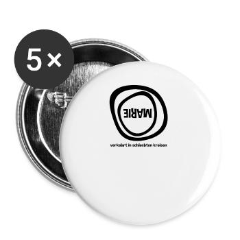 Vorname Marie Sprüche Verkehrt in schlechten - Buttons groß 56 mm (5er Pack) - Weiß - Vorne