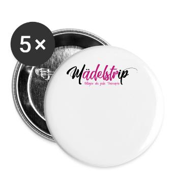 Mädelstrip 2023 Girls Trip Crew Mädelstour Mädels - Buttons groß 56 mm (5er Pack) - Weiß - Vorne