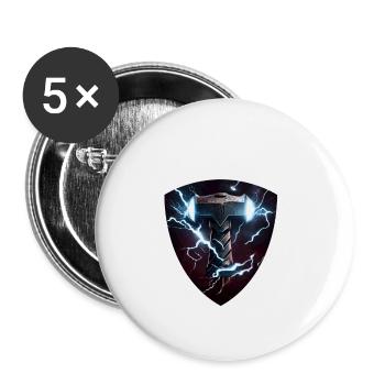 Papa Vathor Va Thor Father's Day Father's Day Gift - Buttons large 2.2''/56 mm (5-pack) - white - Front