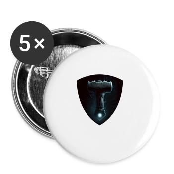 Papa Vathor Va Thor Father's Day Father's Day Gift - Buttons large 2.2''/56 mm (5-pack) - white - Front