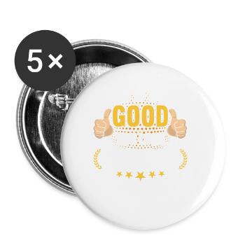 This is how good you look divorced divorces - Buttons large 2.2''/56 mm (5-pack) - white - Front