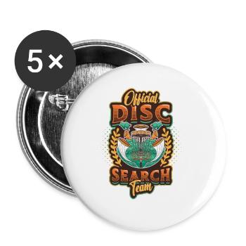 Official disc search, Team Frisbee, Golf Disc - Buttons large 2.2''/56 mm (5-pack) - white - Front