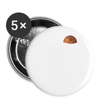 Mars - Buttons large 2.2''/56 mm (5-pack) - white - Front