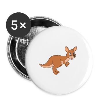 Wallaby Better Than Therapy - Buttons large 2.2''/56 mm (5-pack) - white - Front