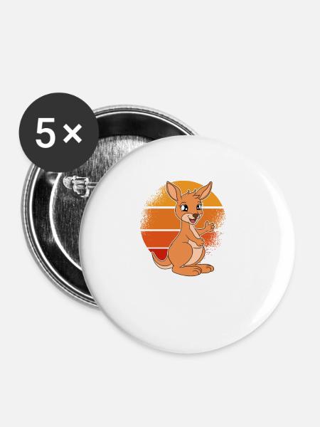 Wallaby Better Than Therapy - Buttons large 2.2''/56 mm (5-pack) - white