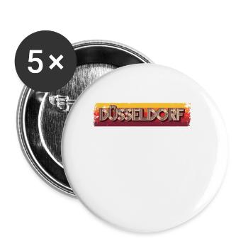 Dusseldorf Dusseldorf Dusseldorf - Buttons large 2.2''/56 mm (5-pack) - white - Front