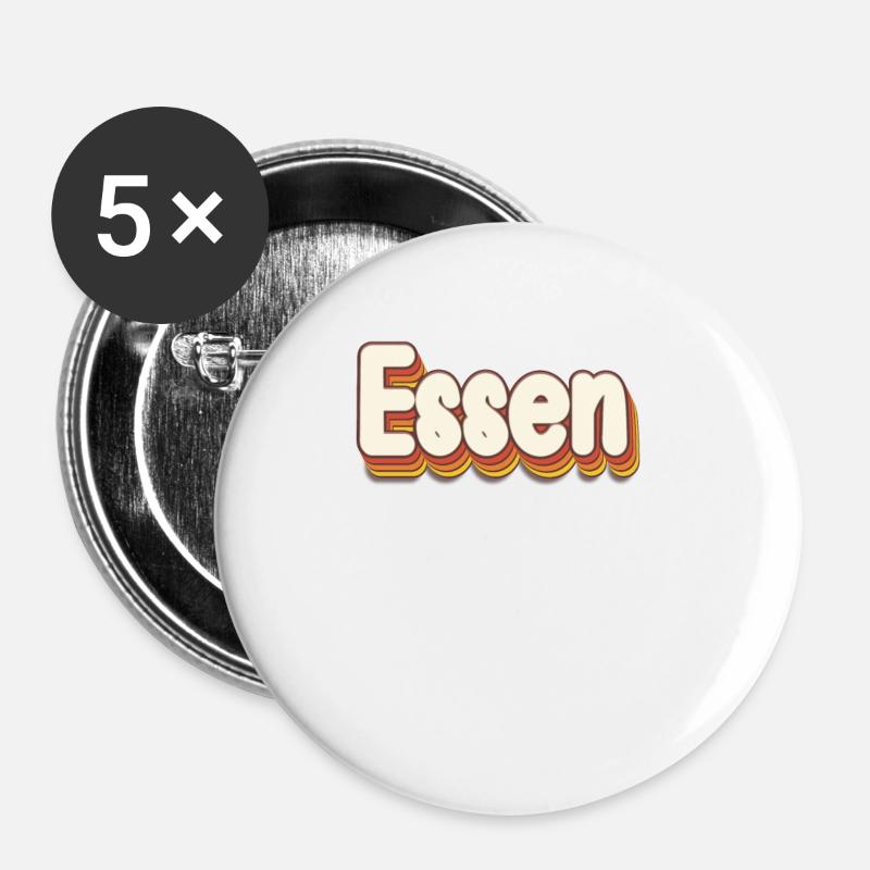 Essenerin Essener Essen - Buttons large 2.2''/56 mm (5-pack) - white