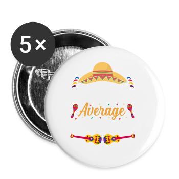 Cinco De Mayo Mexican Party Cinco De Mayo - Buttons large 2.2''/56 mm (5-pack) - white - Front