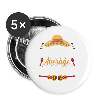 Cinco De Mayo Mexican Party Cinco De Mayo - Buttons large 2.2''/56 mm (5-pack) - white - Front