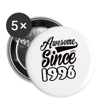 Awesome Since 1996 - Buttons large 2.2''/56 mm (5-pack) - white - Front
