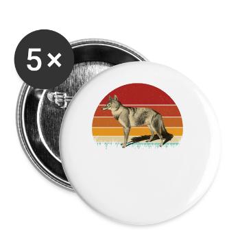 Jackal - Buttons large 2.2''/56 mm (5-pack) - white - Front
