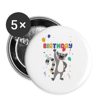 Lemur - Buttons large 2.2''/56 mm (5-pack) - white - Front