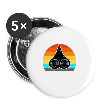 Stop staring at my Bocce Balls - Buttons large 2.2''/56 mm (5-pack) - white - Front