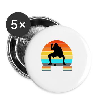 Stop staring at my Bocce Balls - Buttons large 2.2''/56 mm (5-pack) - white - Front