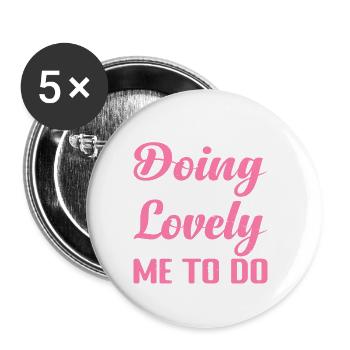 Plutôt faire tout ce que ma femme me dit de faire 2 - Lot de 5 grands badges (56 mm) - blanc - Devant
