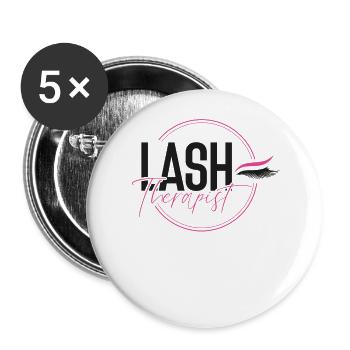 Esthetician Skincare Beautician - Buttons large 2.2''/56 mm (5-pack) - white - Front