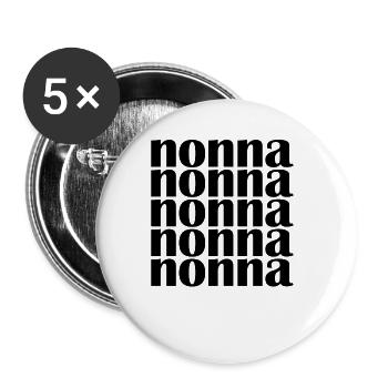 Nonna Muttertag Italienische Oma Frauen Nonna - Buttons groß 56 mm (5er Pack) - Weiß - Vorne