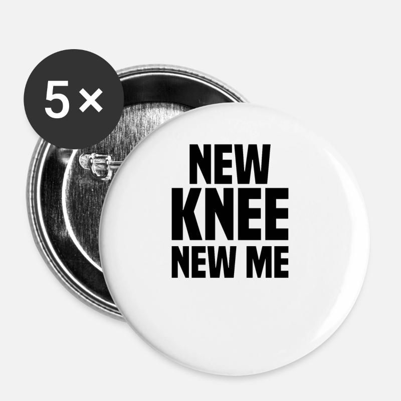 Knee surgery New knee joint - Buttons large 2.2''/56 mm (5-pack) - white