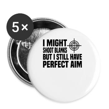 Vasectomy Baby Surgery - Buttons large 2.2''/56 mm (5-pack) - white - Front