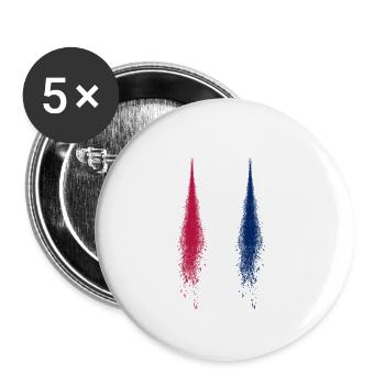 Patriotic 4th Of July - Buttons large 2.2''/56 mm (5-pack) - white - Front