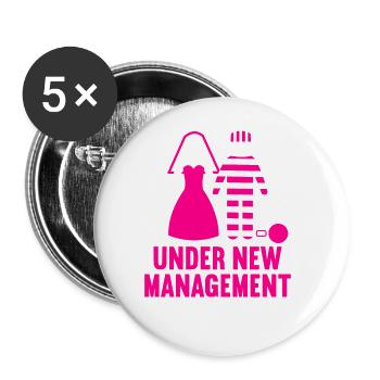 Bachelor party rumbling bachelor party - Buttons large 2.2''/56 mm (5-pack) - white - Front