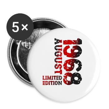 1968 August Limited Edition 55th Birthday Outfit - Buttons large 2.2''/56 mm (5-pack) - white - Front