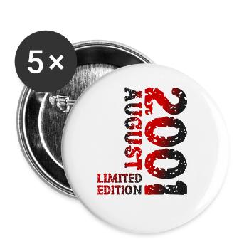 2001 August Limited Edition 22nd Birthday Outfit - Buttons large 2.2''/56 mm (5-pack) - white - Front